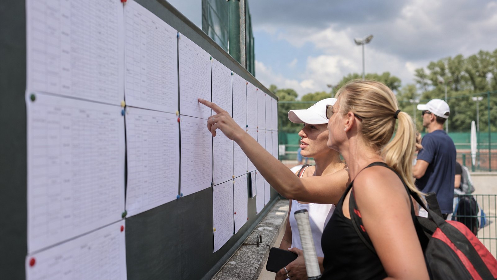 Planning de matchs affiché pour plusieurs terrains